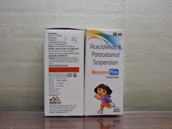 Aceclofenac Paracetamol Suspension, 60ml