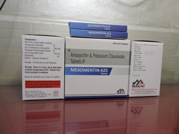 Amoxycillin Potassium Clavulanate Tablets IP, 625 mg