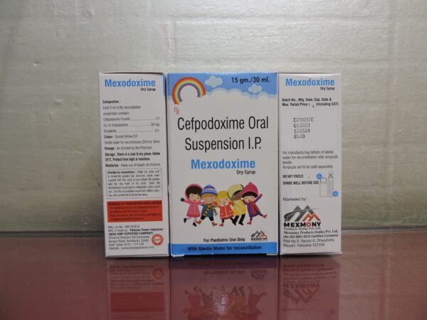 Cefpodoxime Oral Suspension I.P. Mexodoxime Dry Syrup, Strength: 50 mg